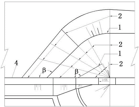 Connector of concrete dam and earth dam in coastal wide river valley region