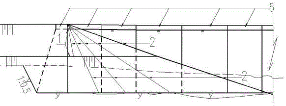 Connector of concrete dam and earth dam in coastal wide river valley region