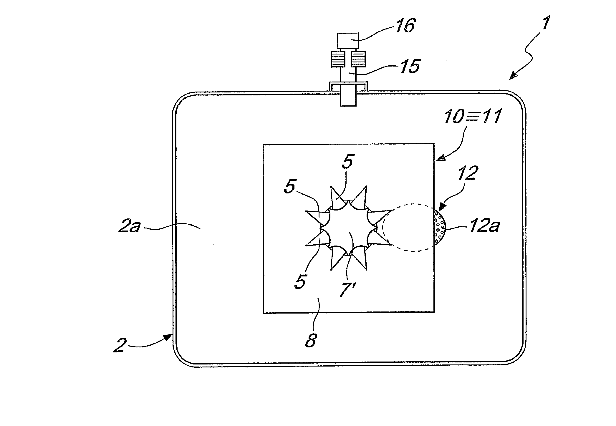 Container for collecting excretions, draining collections, purging ostomies or the like