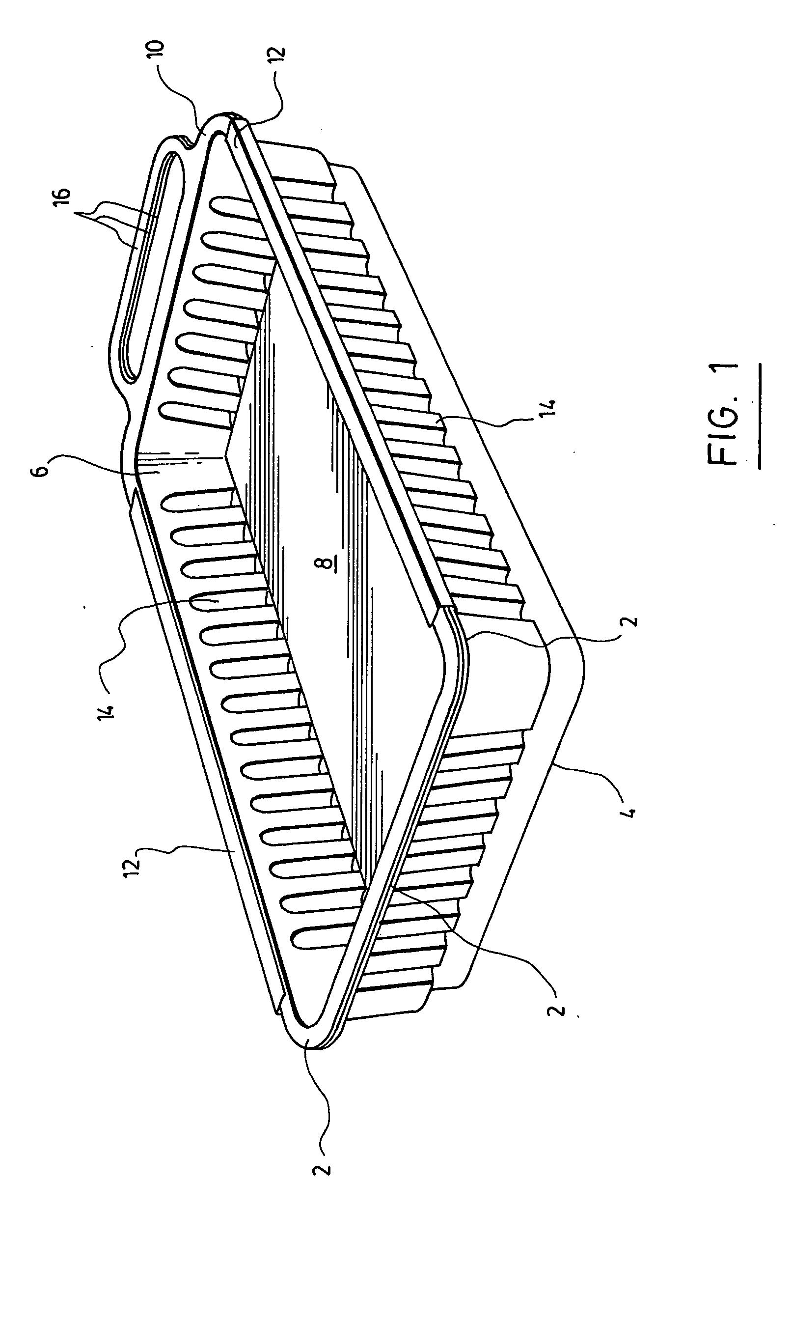 Litter made of several perforated pans for cats or other domestic animals