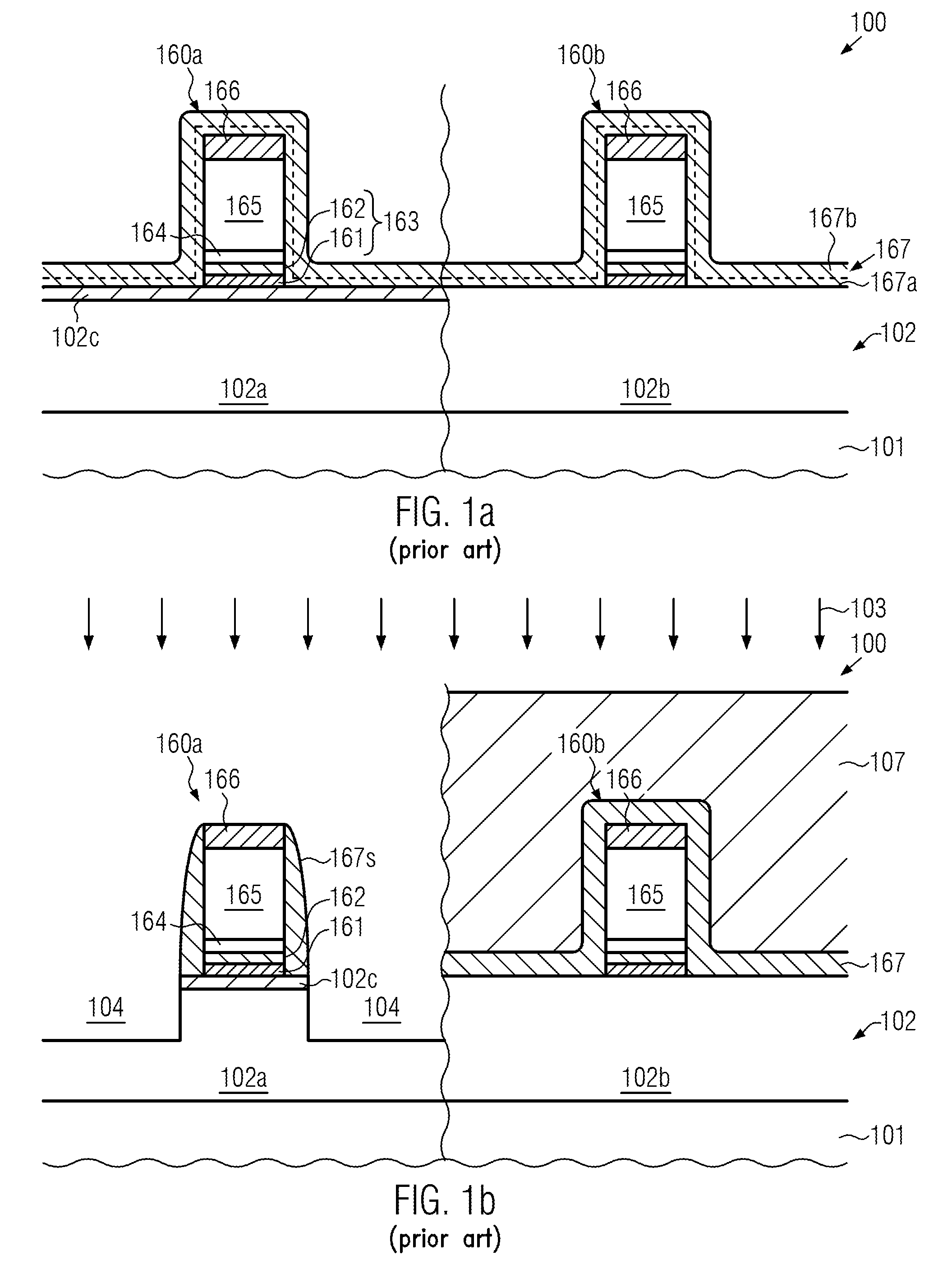 Superior stability of characteristics of transistors having an early formed high-k metal gate