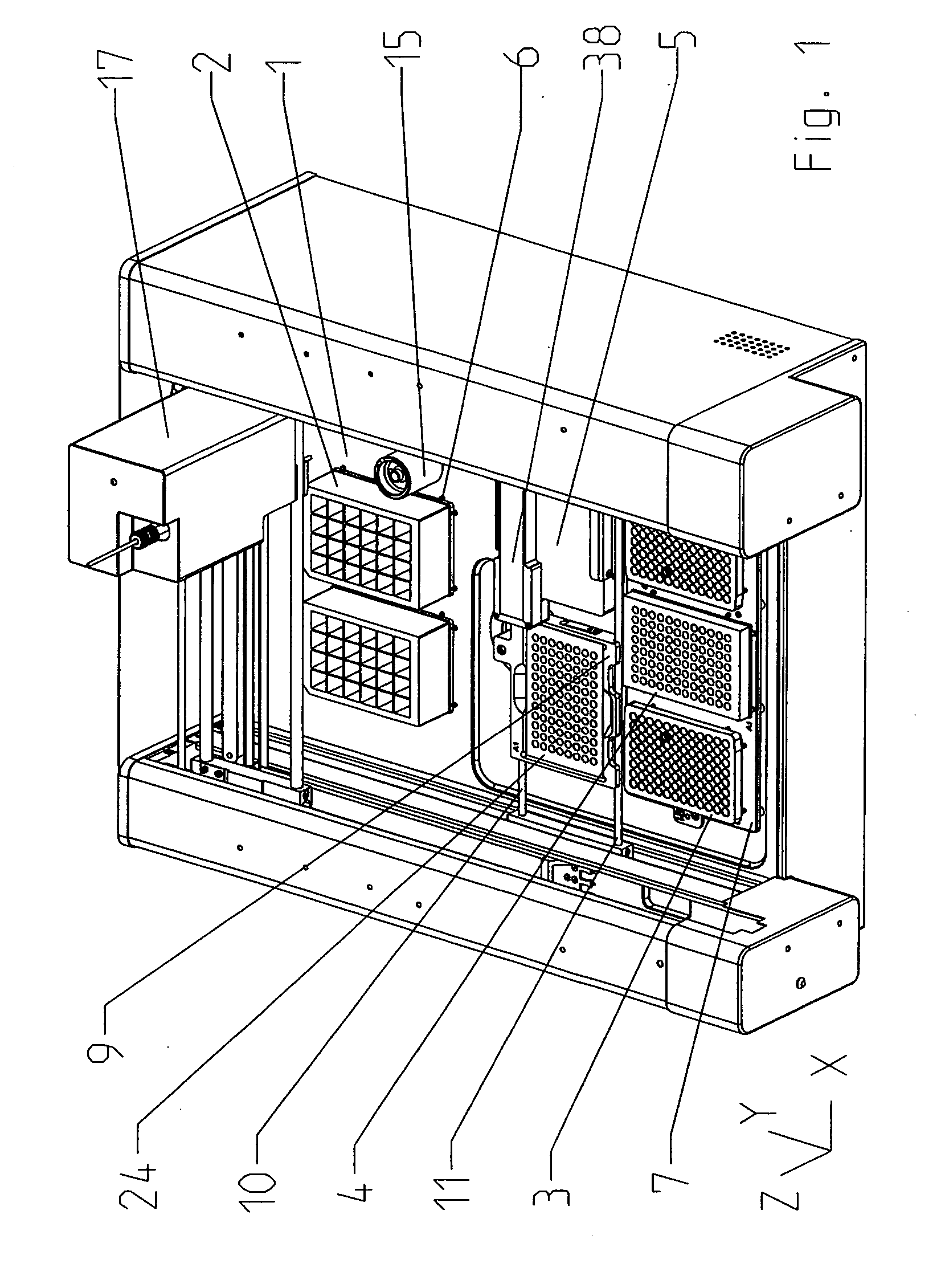 Automatic pipetting and analyzing device