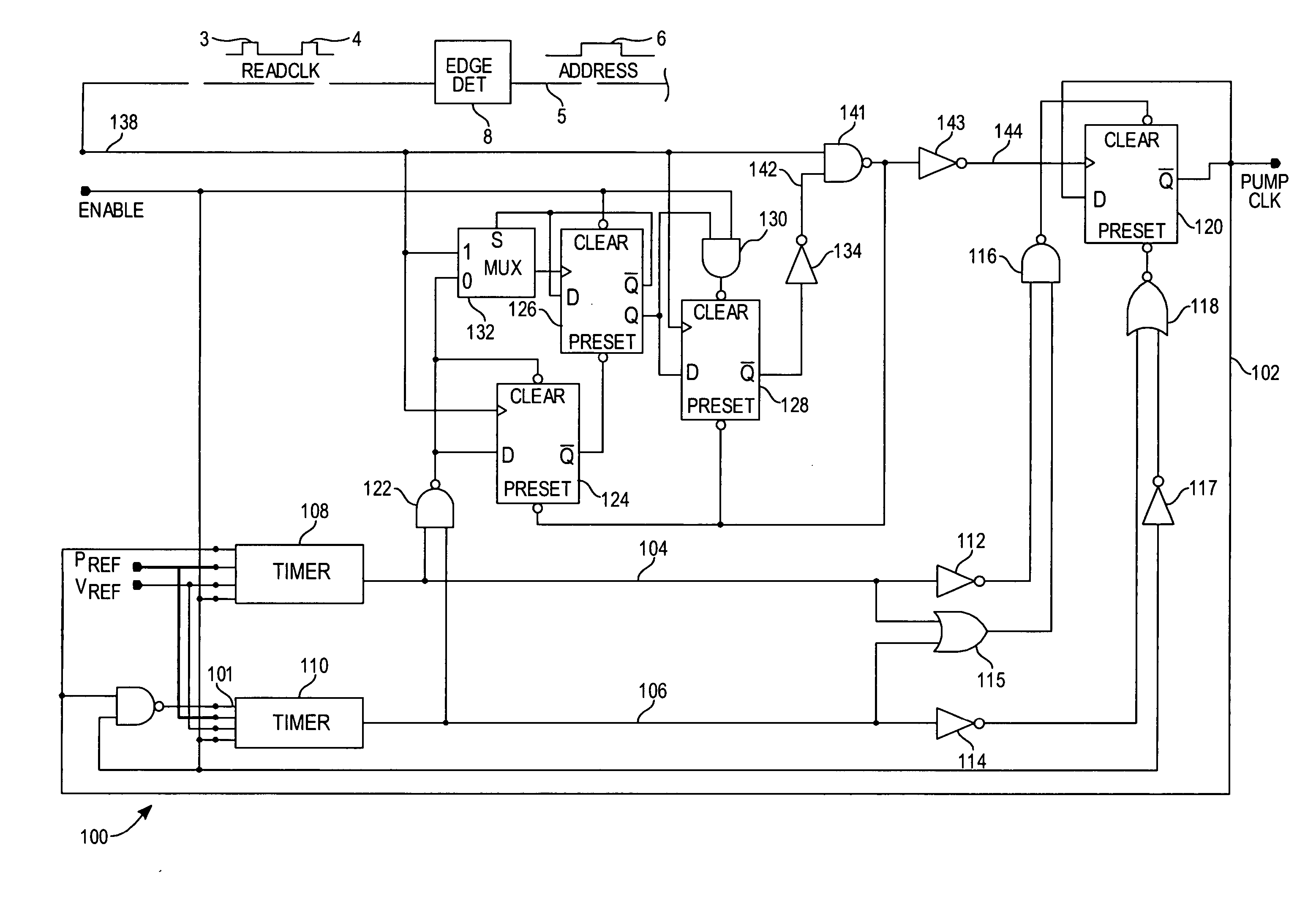 Charge pump clock for non-volatile memories