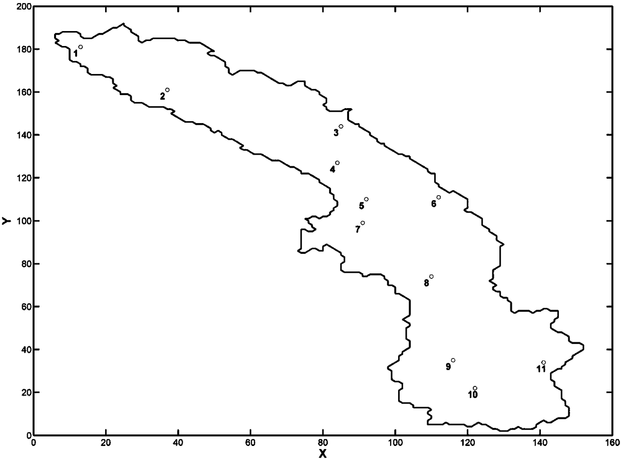 Rainfall interpolation analysis method based on weight optimization and inverse distance weighting