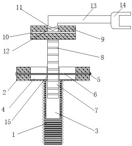 Bolt easy to pull and screw