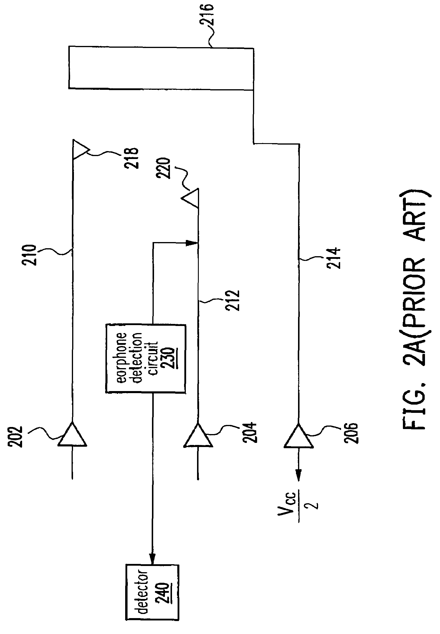 Earphone detection circuit