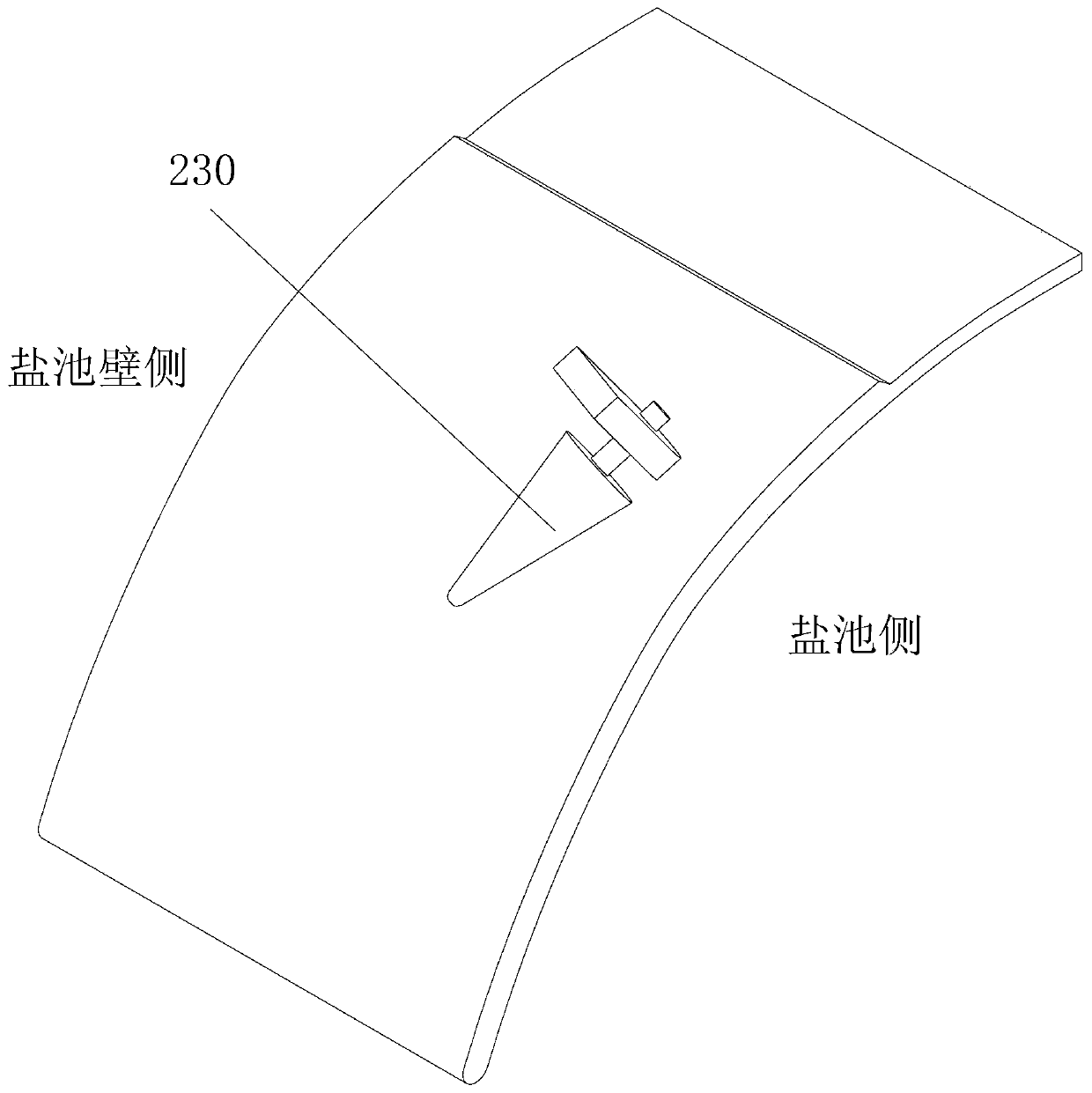 Injection device for correcting reverse rotation of hanging head