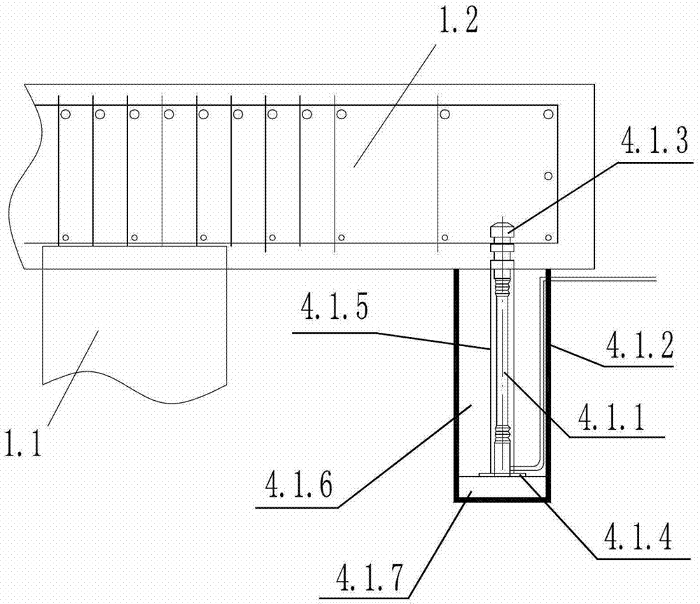 Reinforcement method and reinforcement structure for treating railway soft soil roadbed settlement overweight before operation