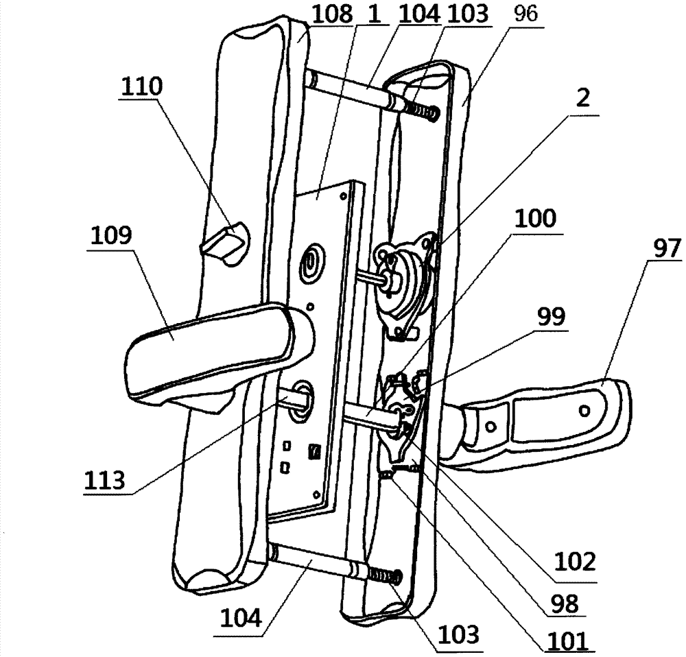 A simple indoor door lock