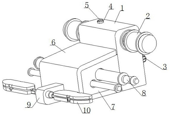 A double-layer fabric quantitative yarn feeding device for carpet weaving