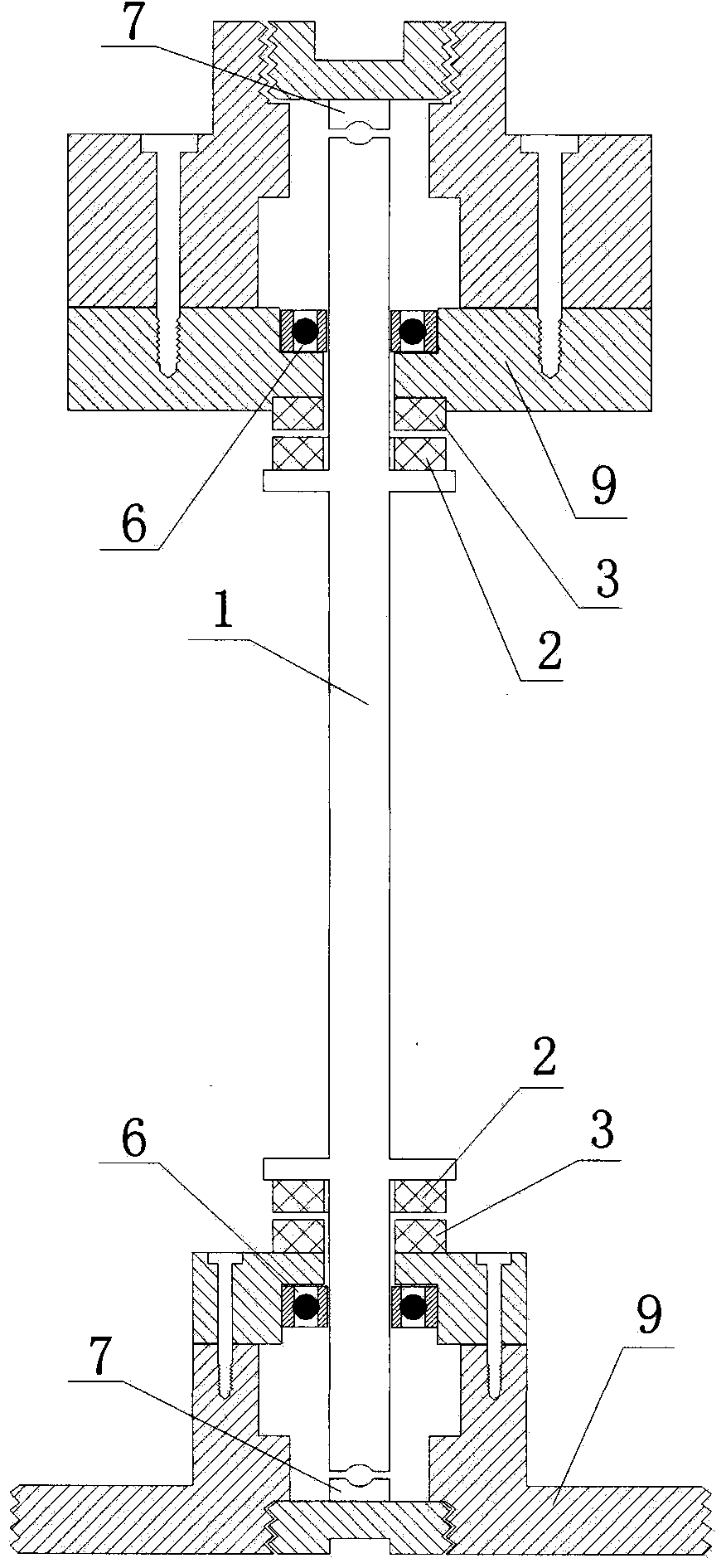 Magnetic push suspension bearing unit