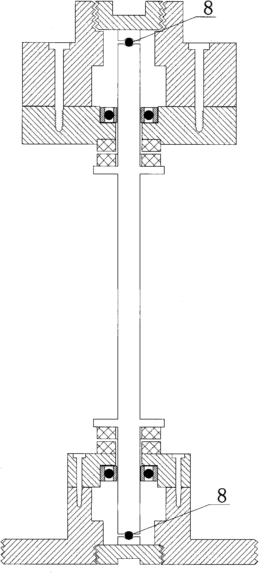 Magnetic push suspension bearing unit