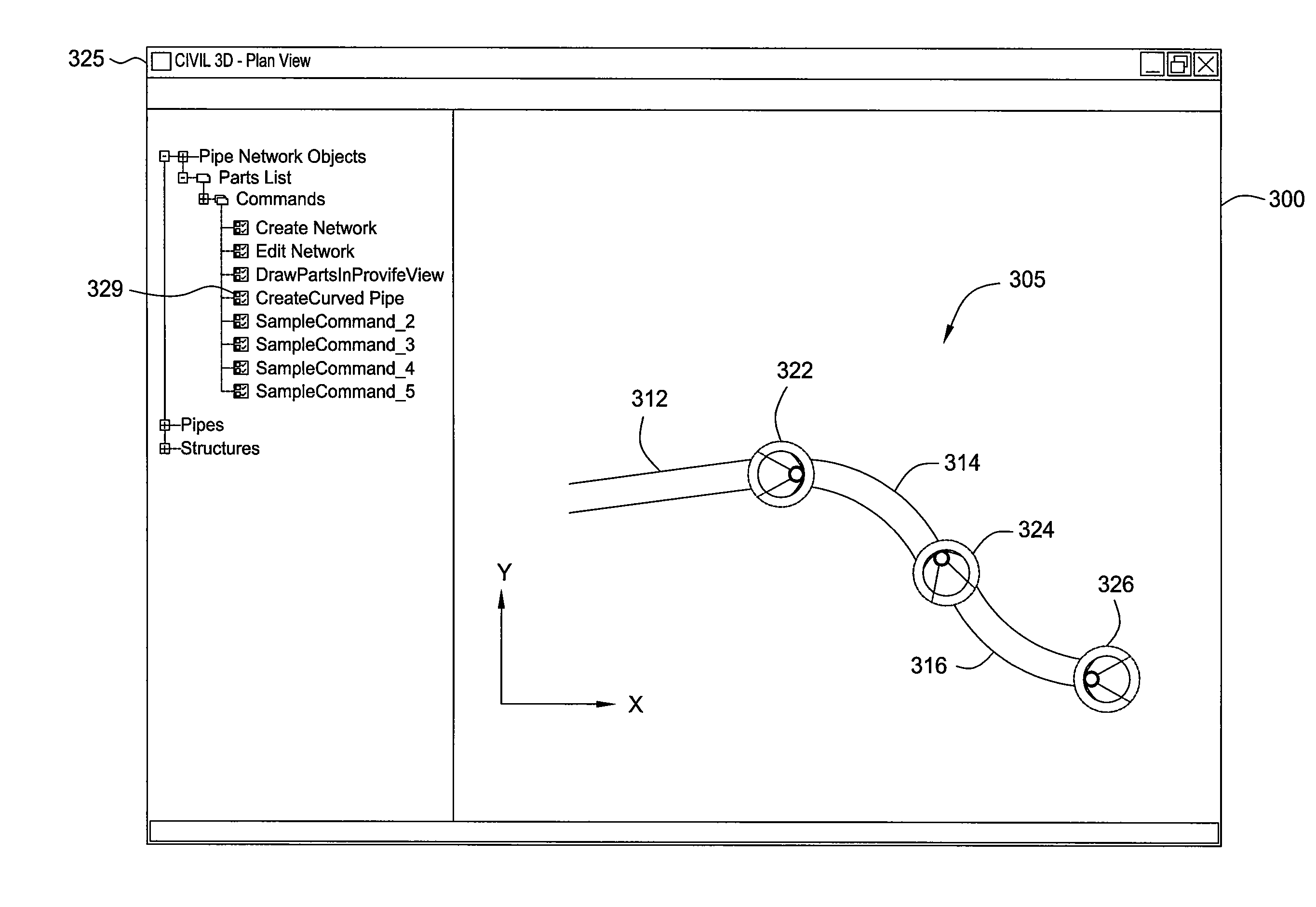 System and method for generating curved pipe objects for computer aided design models