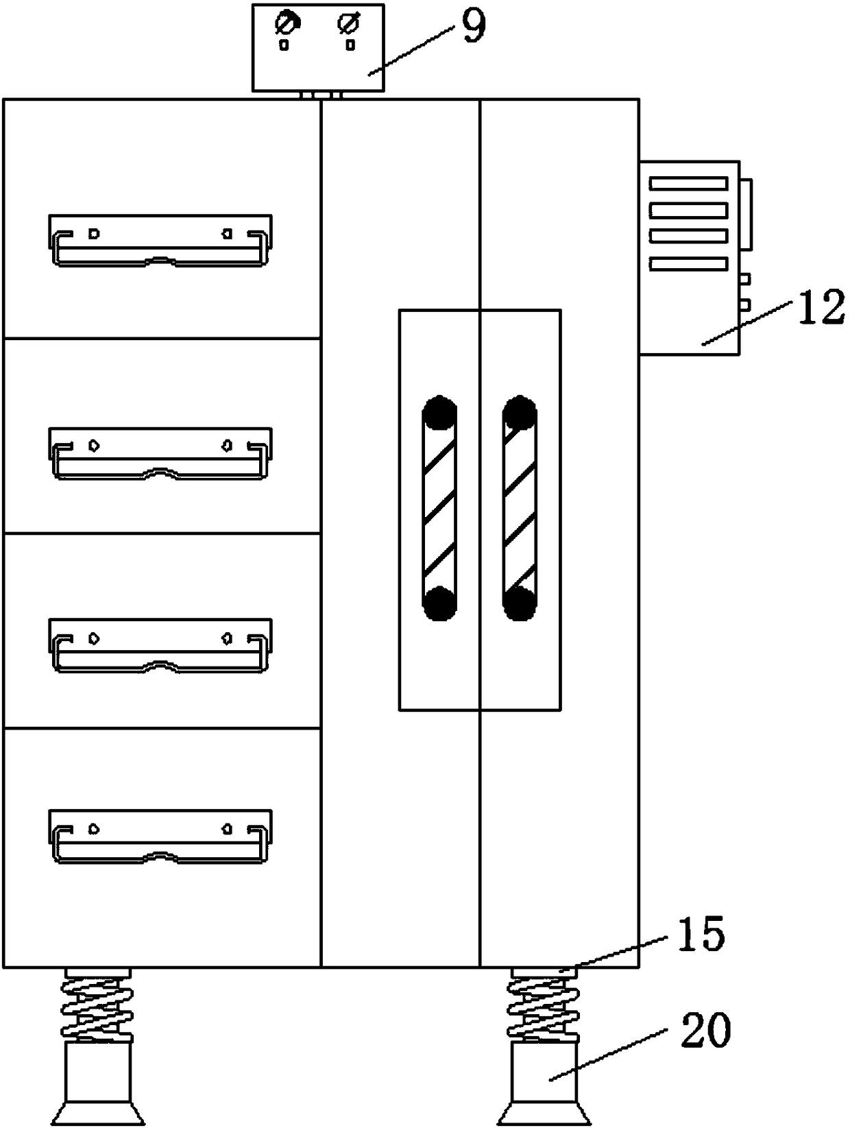 Storage device for electronic product transportation