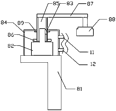 Drilling device for motor blade cover