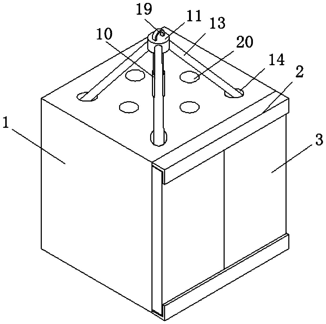 A shock absorbing method for elevator car