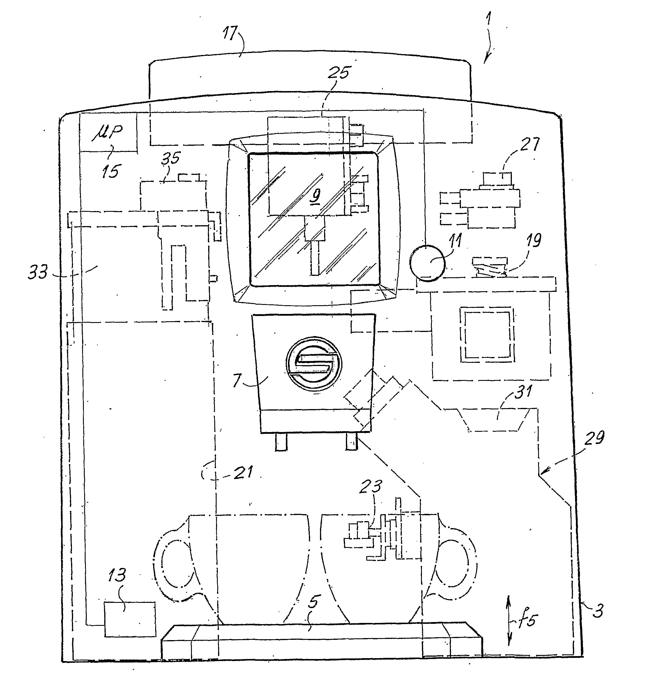 Machine for dispensing beverages