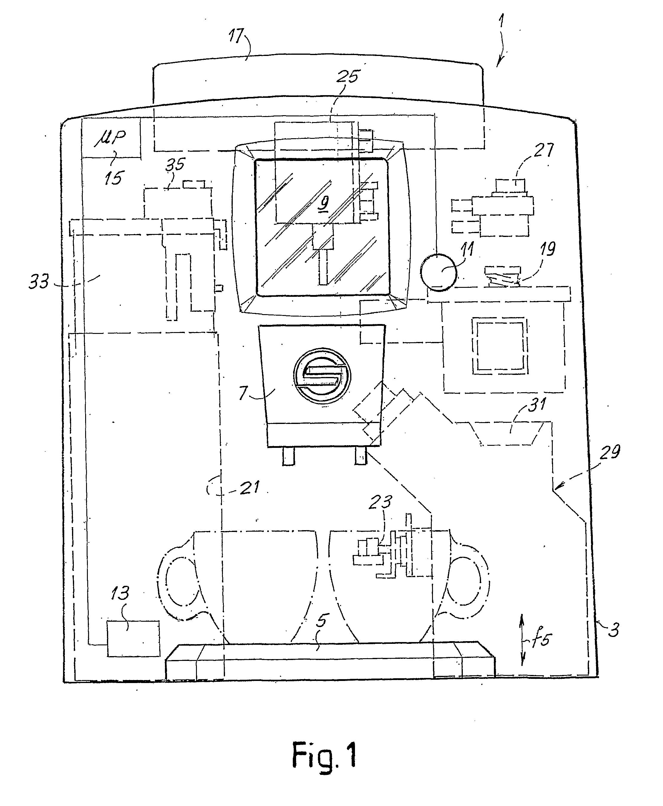 Machine for dispensing beverages