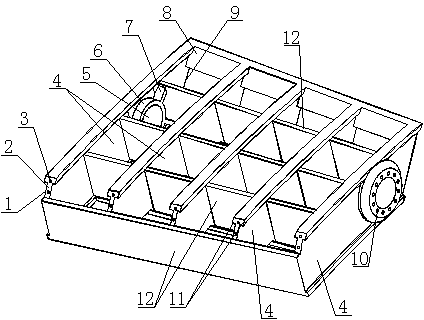 Environment-friendly, energy-saving and efficient annular sintering machine trolley