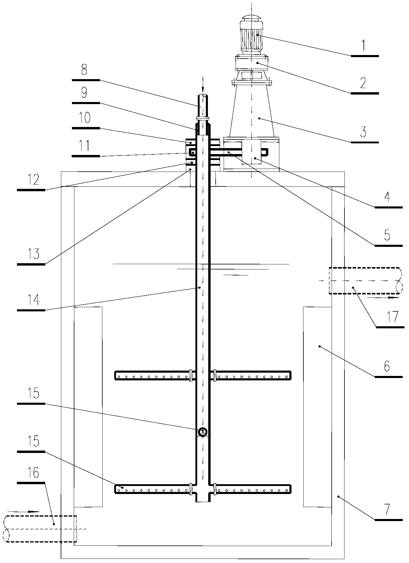 Mechanical mixing stirrer