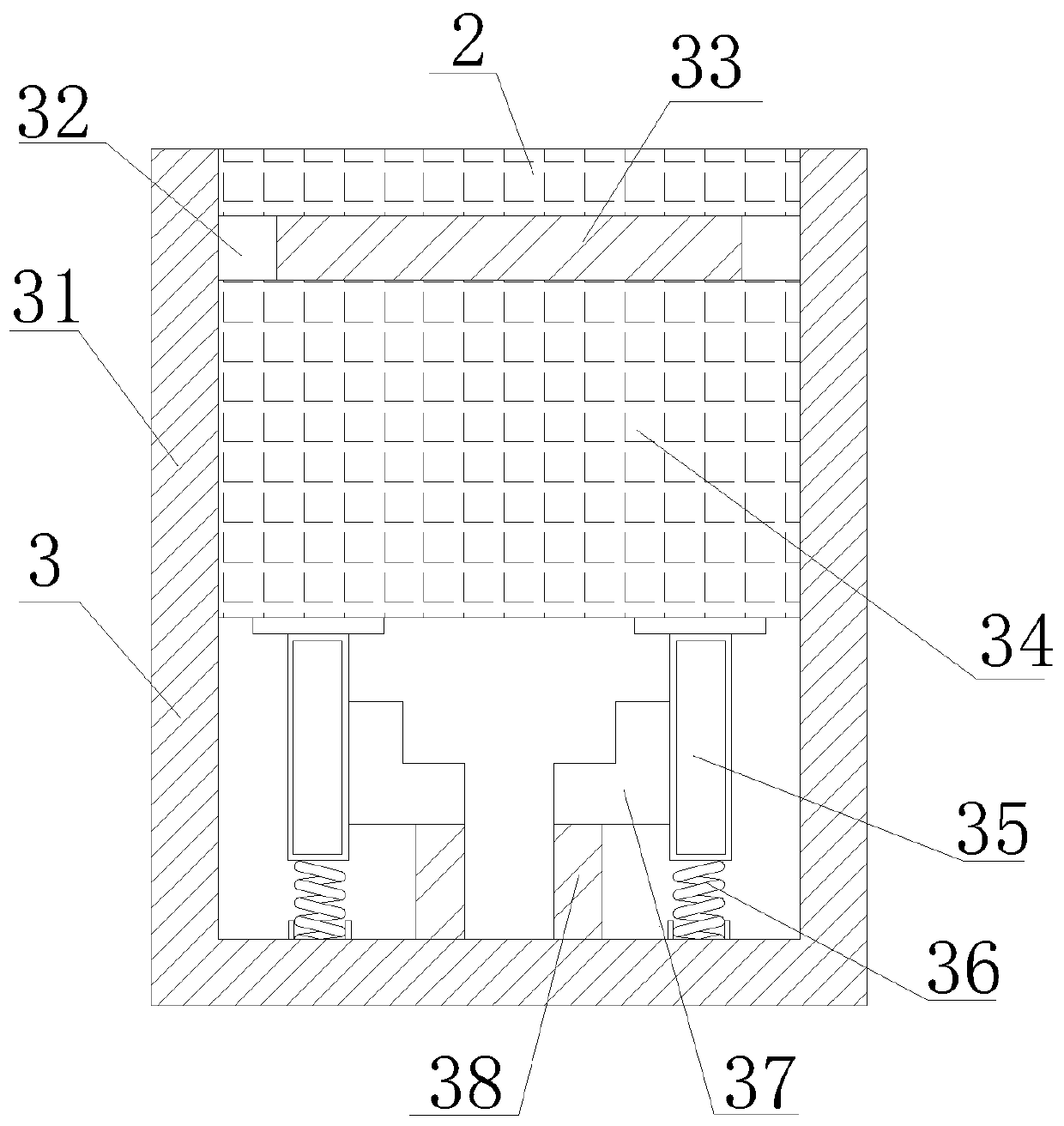 Positioning column of positioning mould for machining electronic components