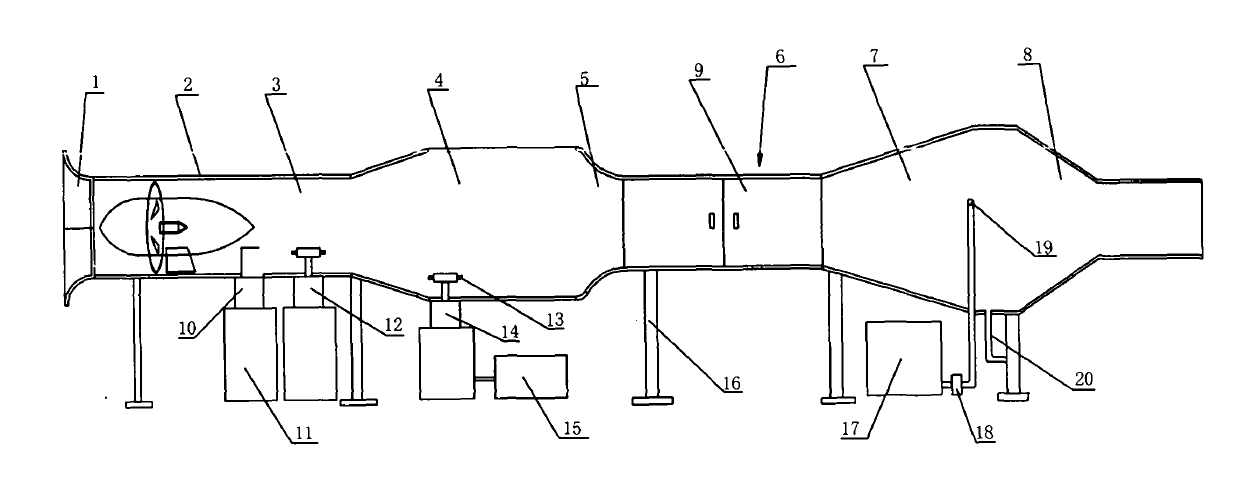 Simulation experimental system for controlling mine tunnel dust environment