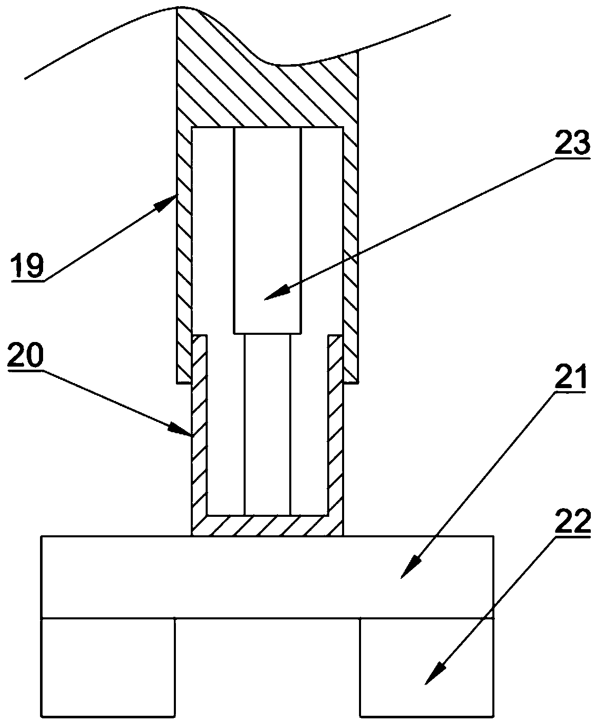 Automatic welding device for manhole door of wind power generation tower barrel