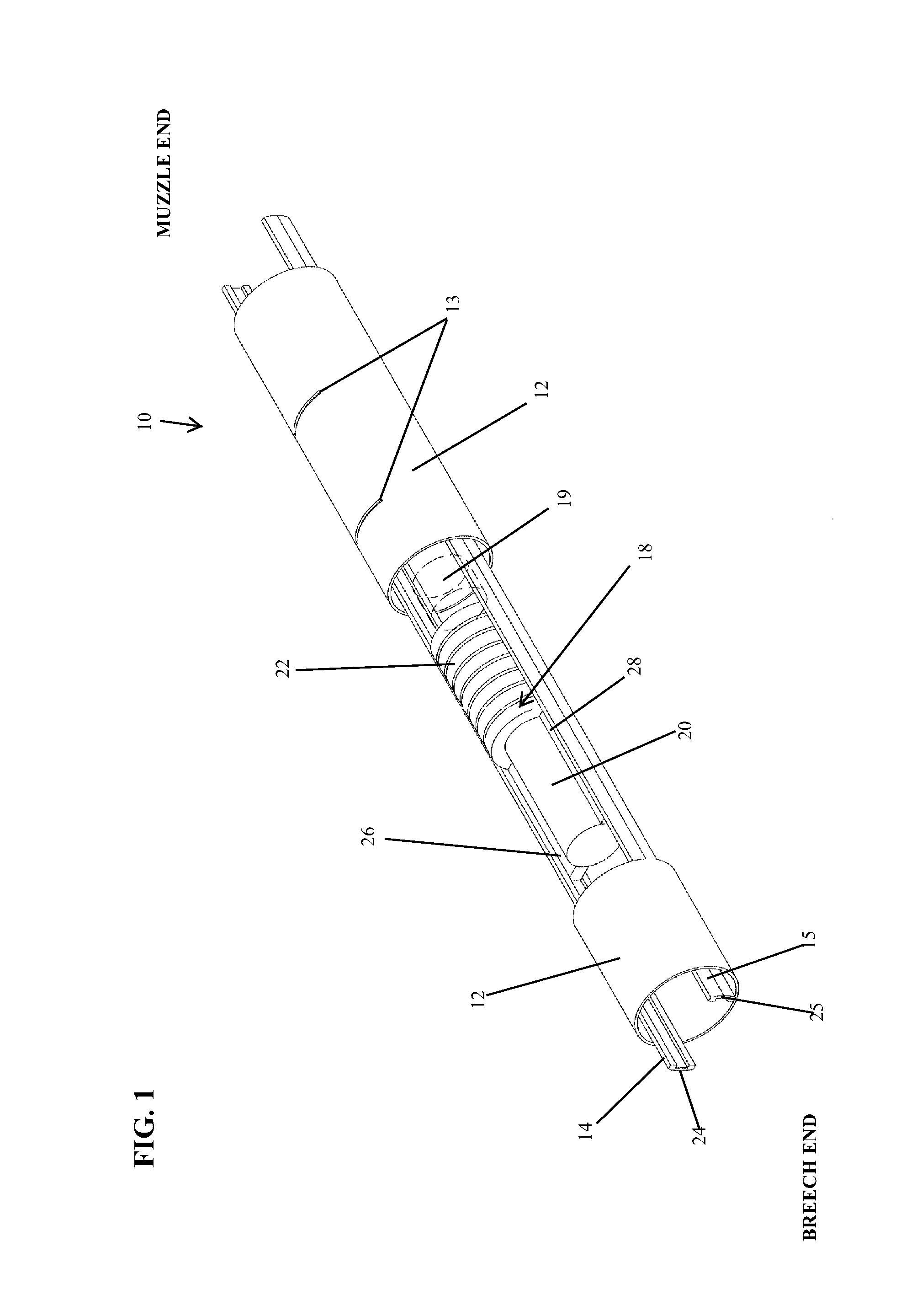 Rail gun launcher