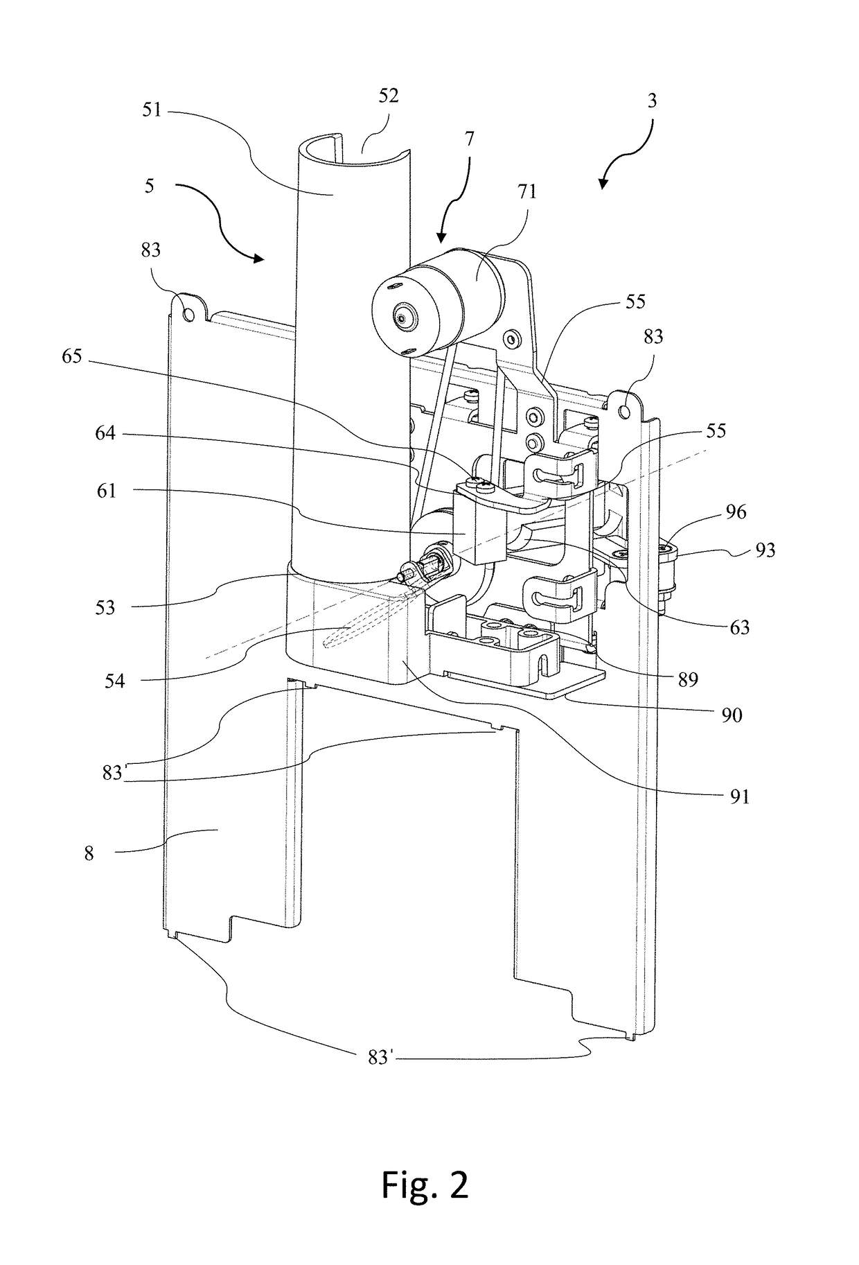 Method and machine for dispensing doses of coffee grounds