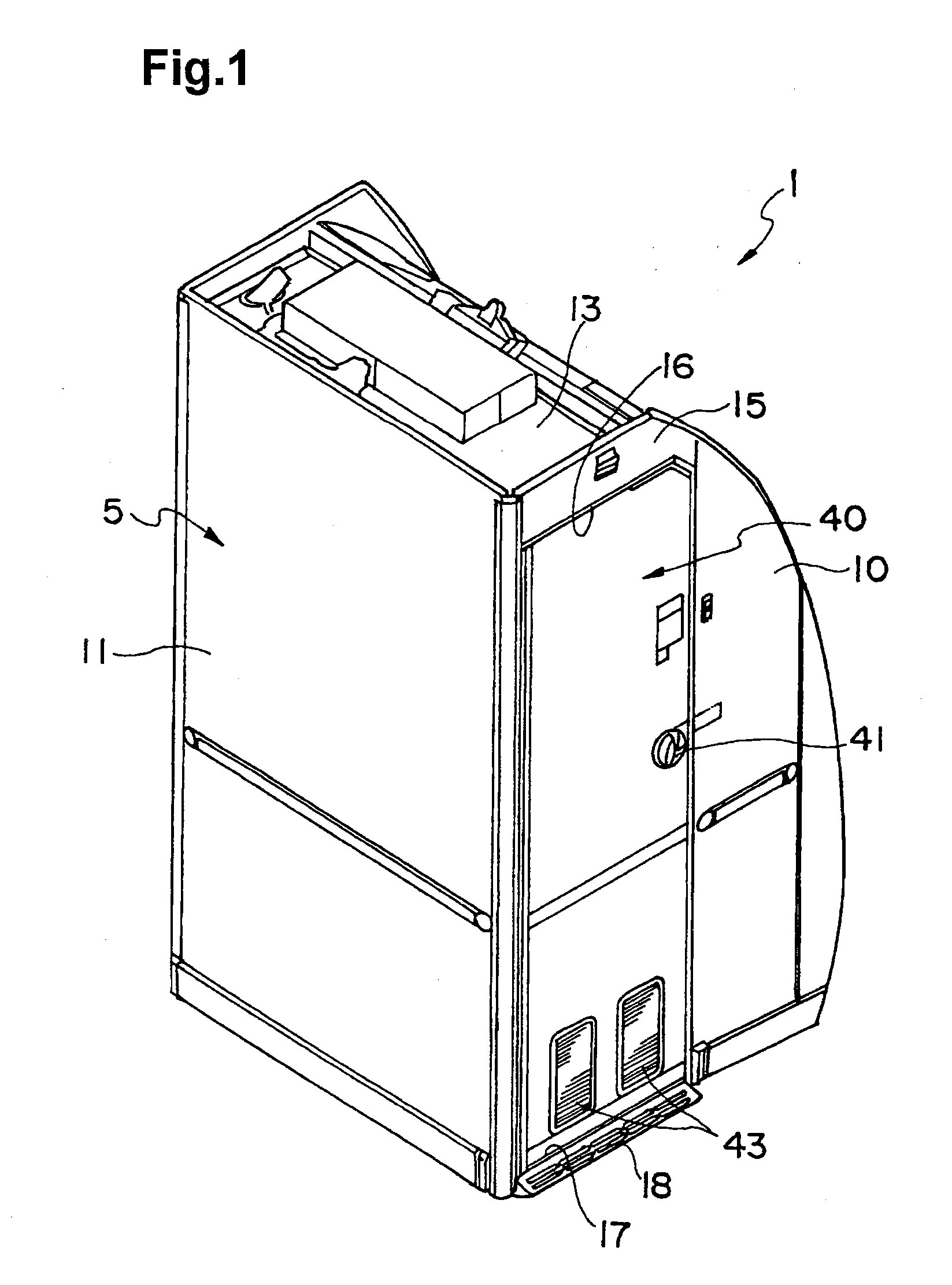 Door structure of aircraft restroom