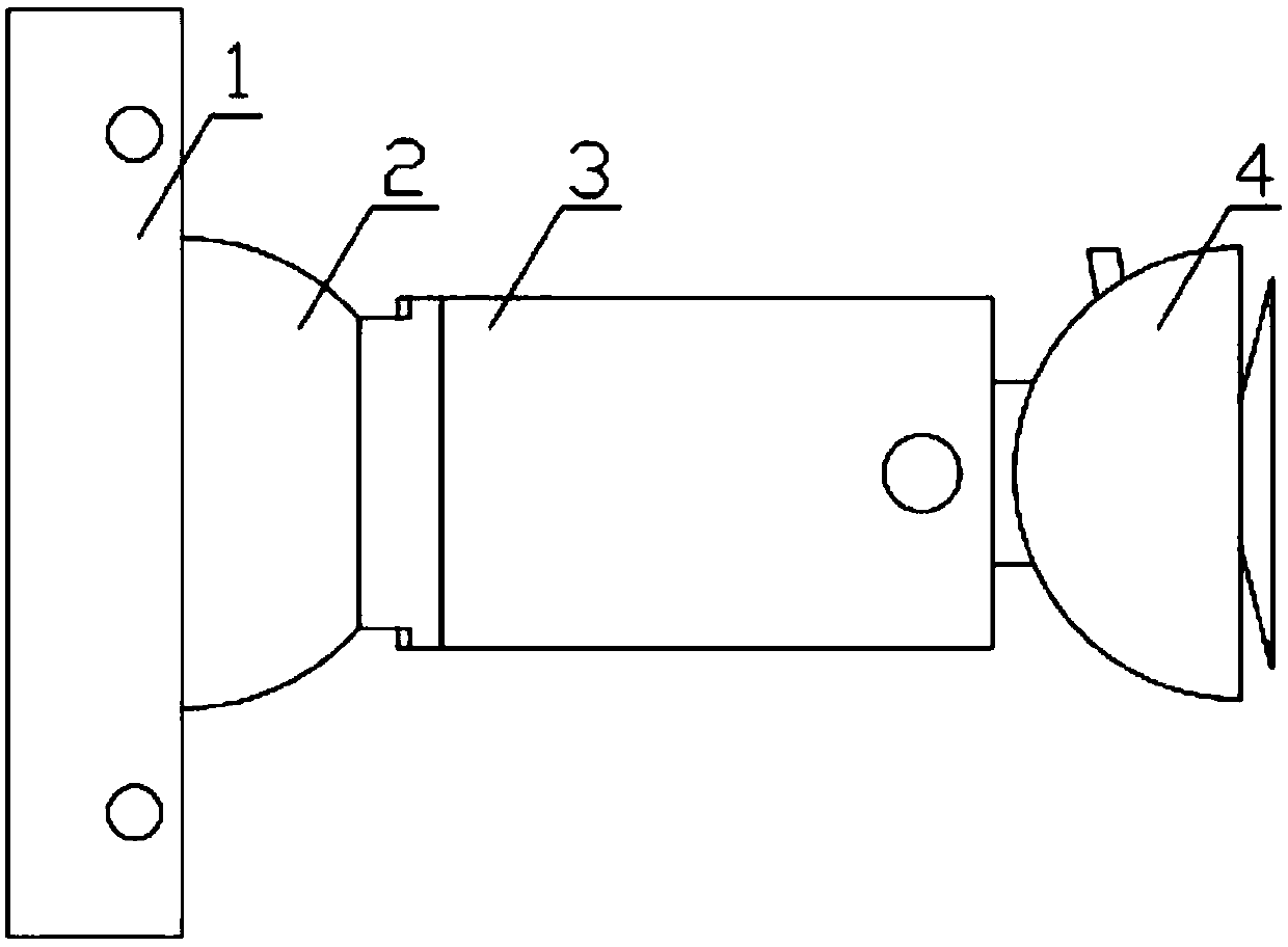 Novel multifunctional radar navigation externally-connected supporting frame for vehicle