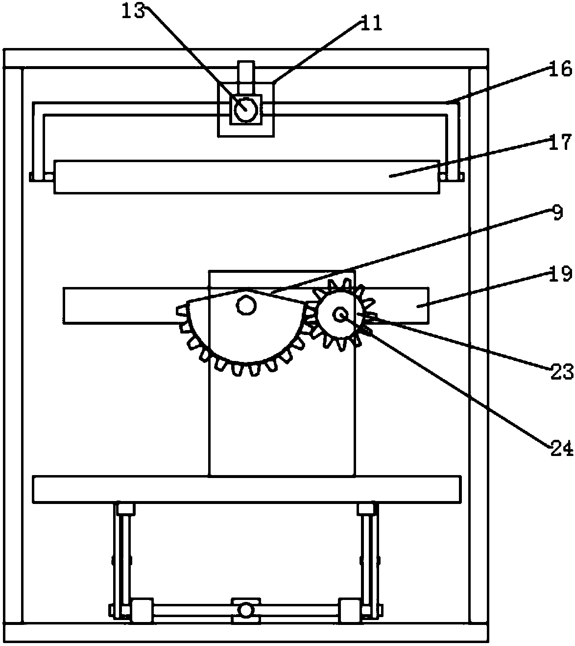 Efficient furniture board polishing device