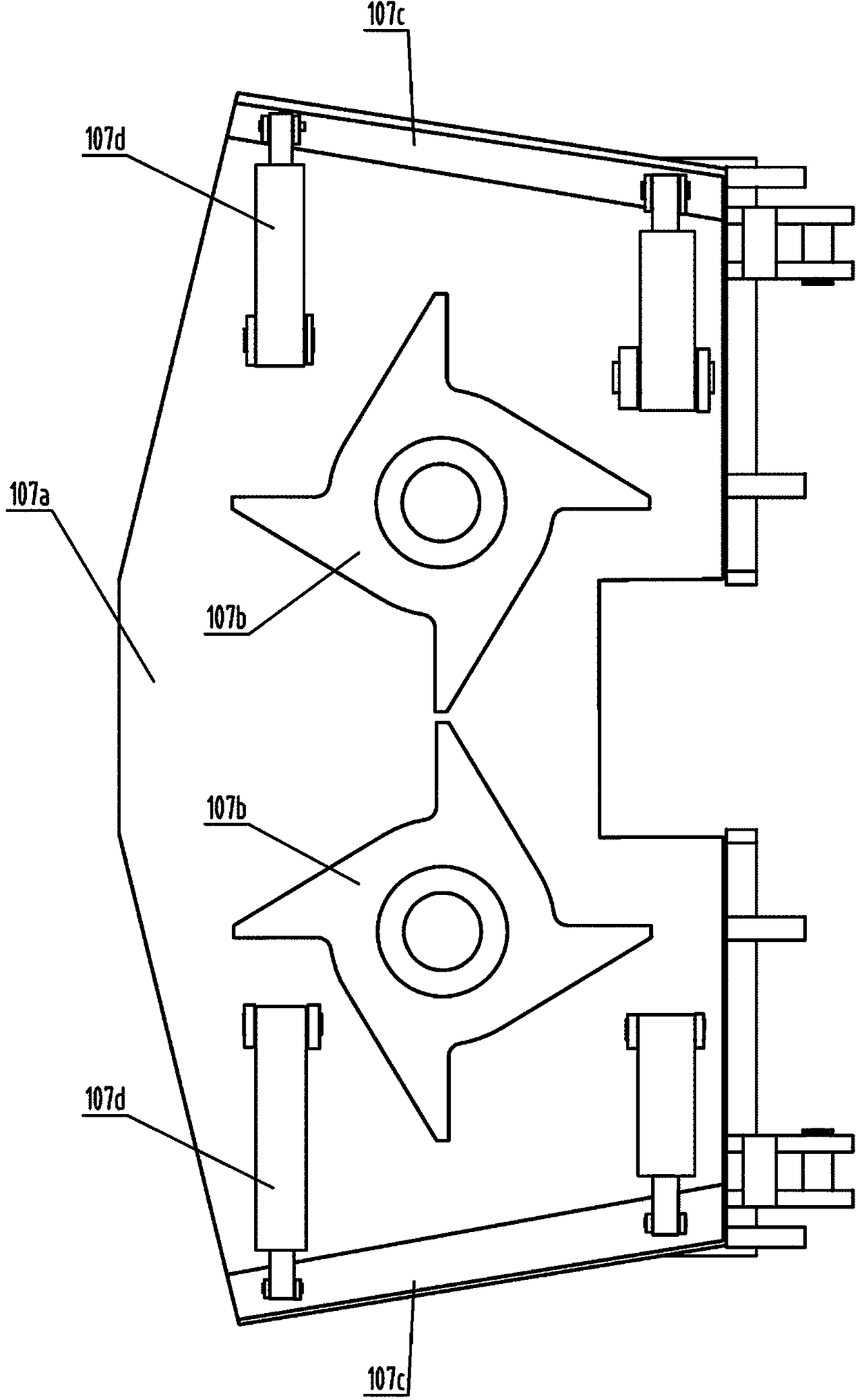 Cantilever type vertical shaft dig anchor machine with walking mechanism