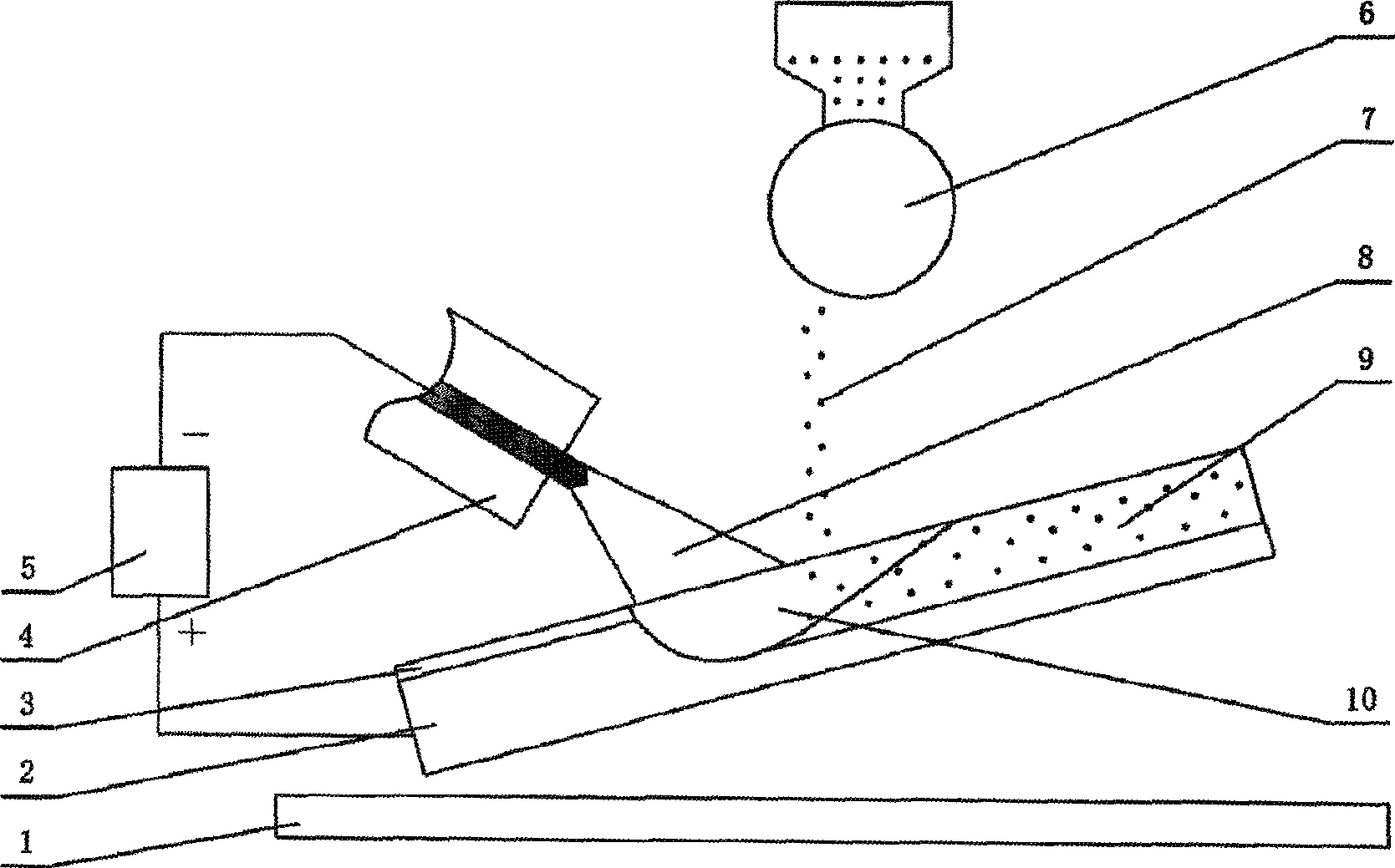 Method for preventing wolfram carbine decomposition and sinking in argon arc weld deposit process on base steel body