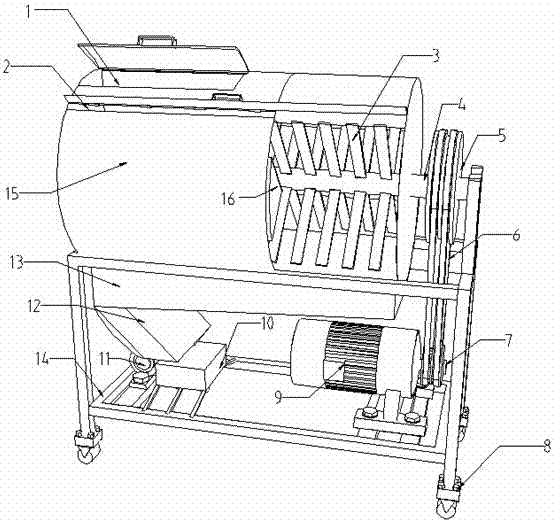 A poplar seed thresher and poplar seed thresher method