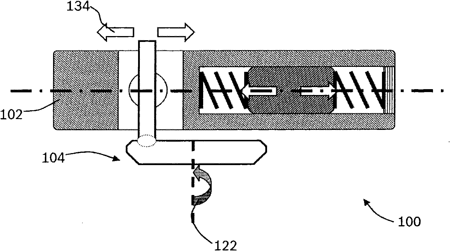 Vibration reduction and/or compensation device, particularly for handheld machine tool and application in handheld machine tool