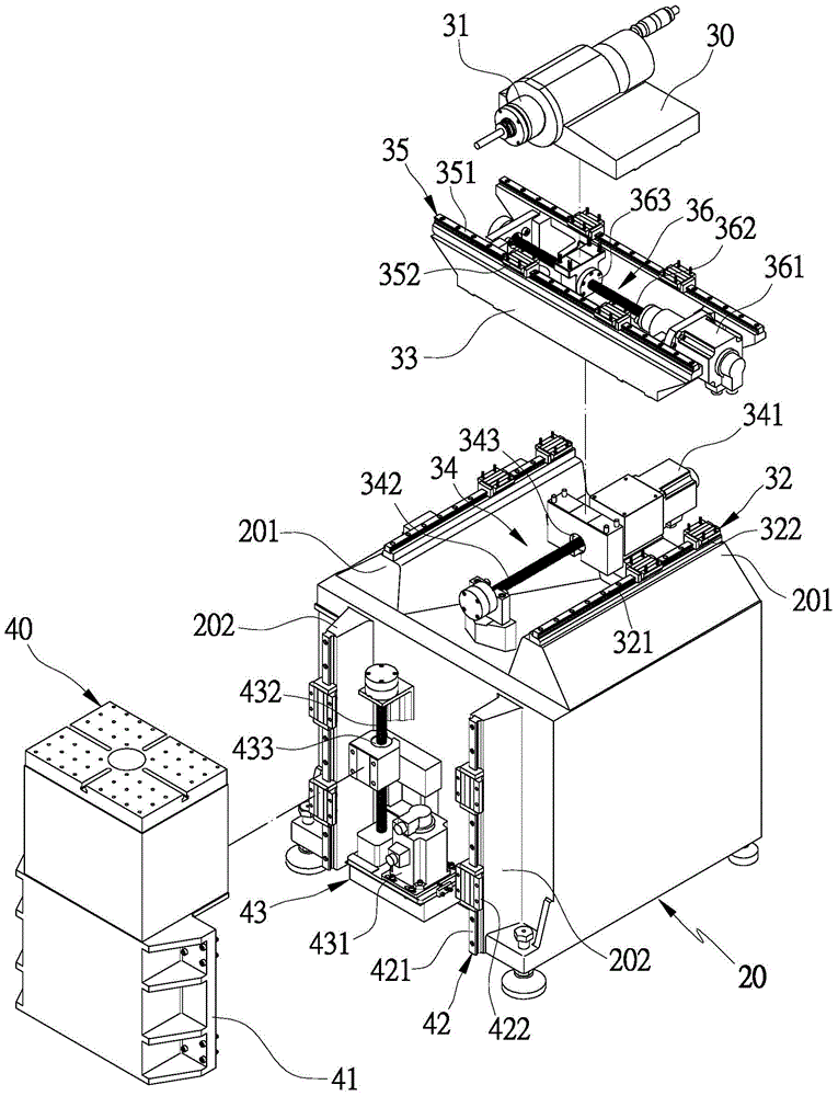 Horizontal processing machine