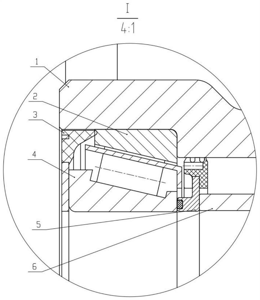 A kind of aircraft wheel inner oil deflecting ring and its oil deflecting ring assembly