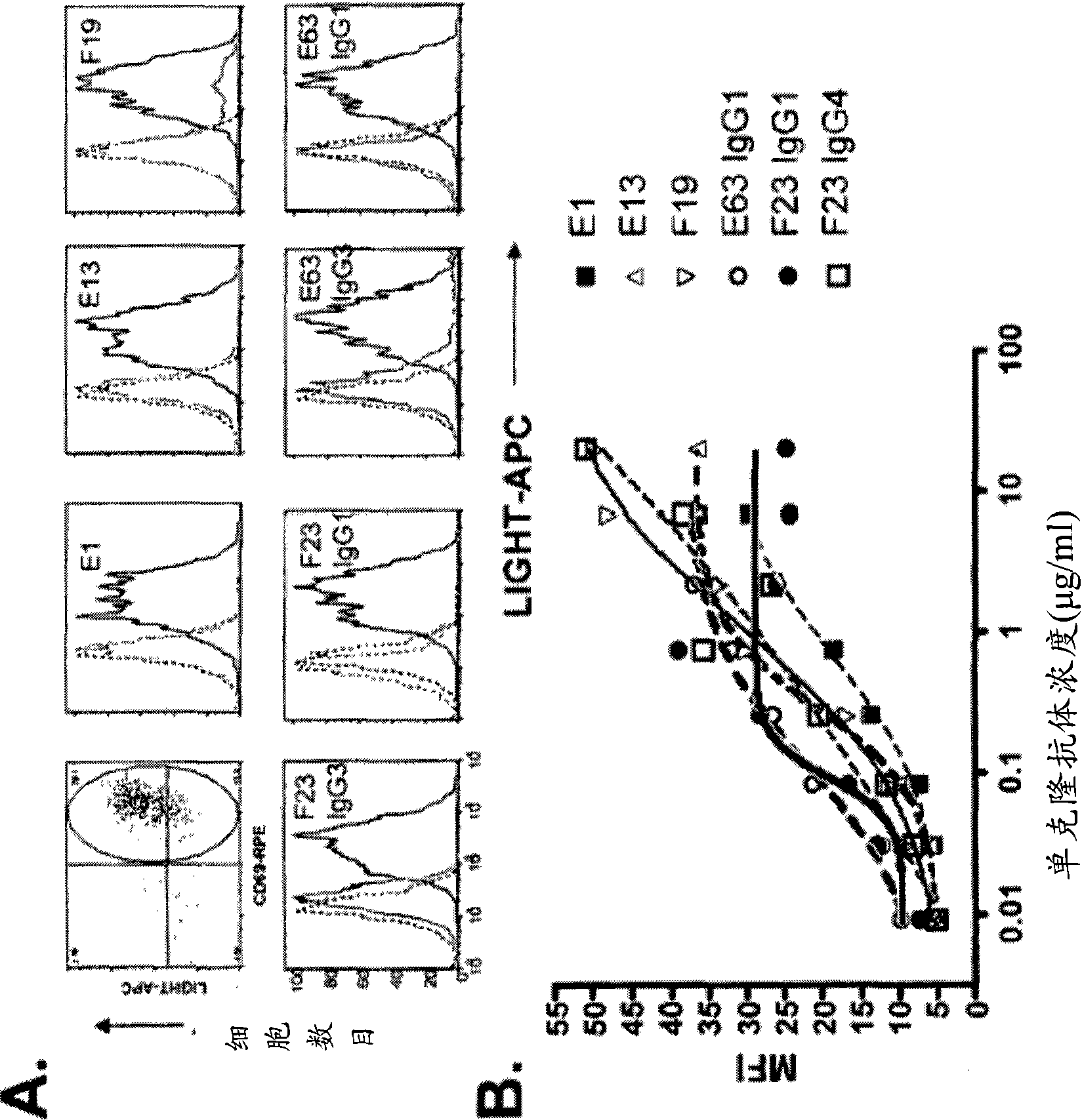 Antagonistic human light-specific human monoclonal antibodies