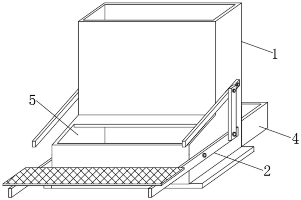 Rainproof feeding device for outdoor poultry farming