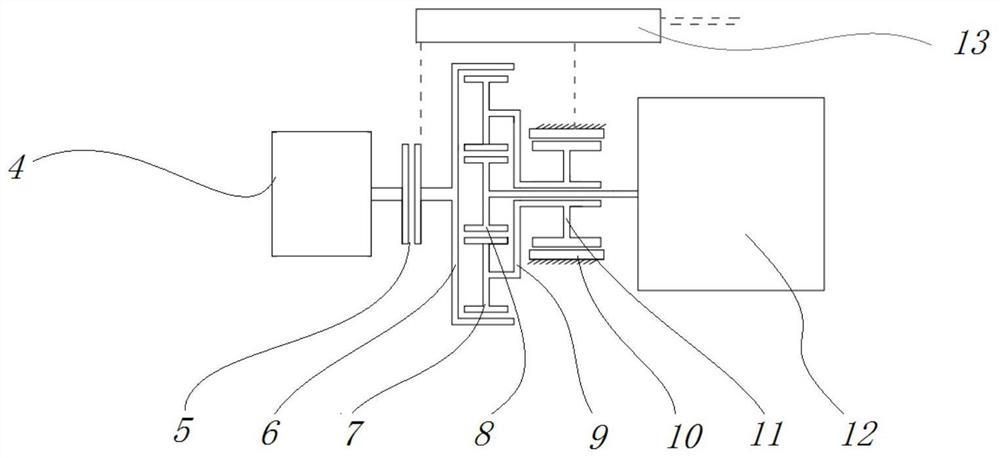 Dual power source active speed regulation vehicle air-conditioning compressor based on planetary gear row