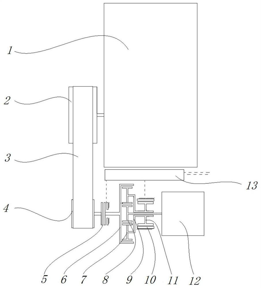 Dual power source active speed regulation vehicle air-conditioning compressor based on planetary gear row