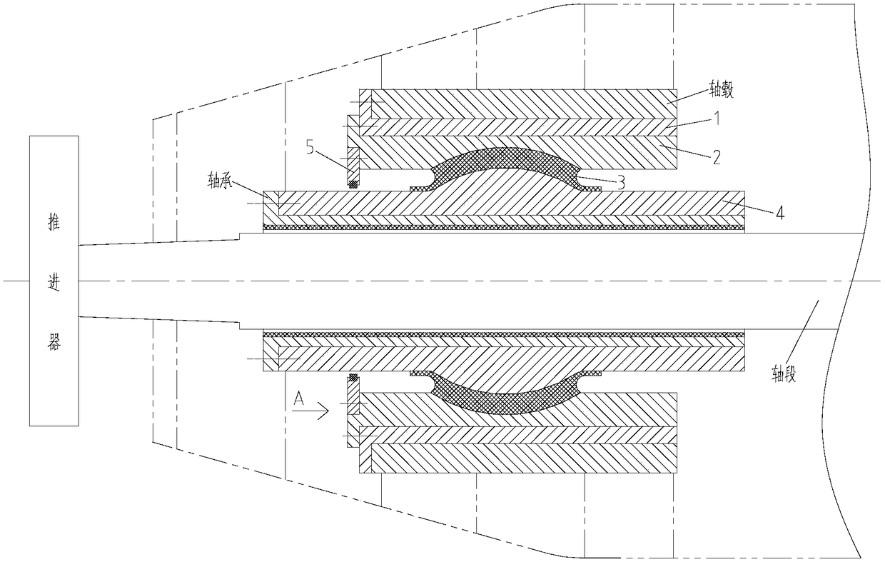 Multifunctional integrated ship stern support device