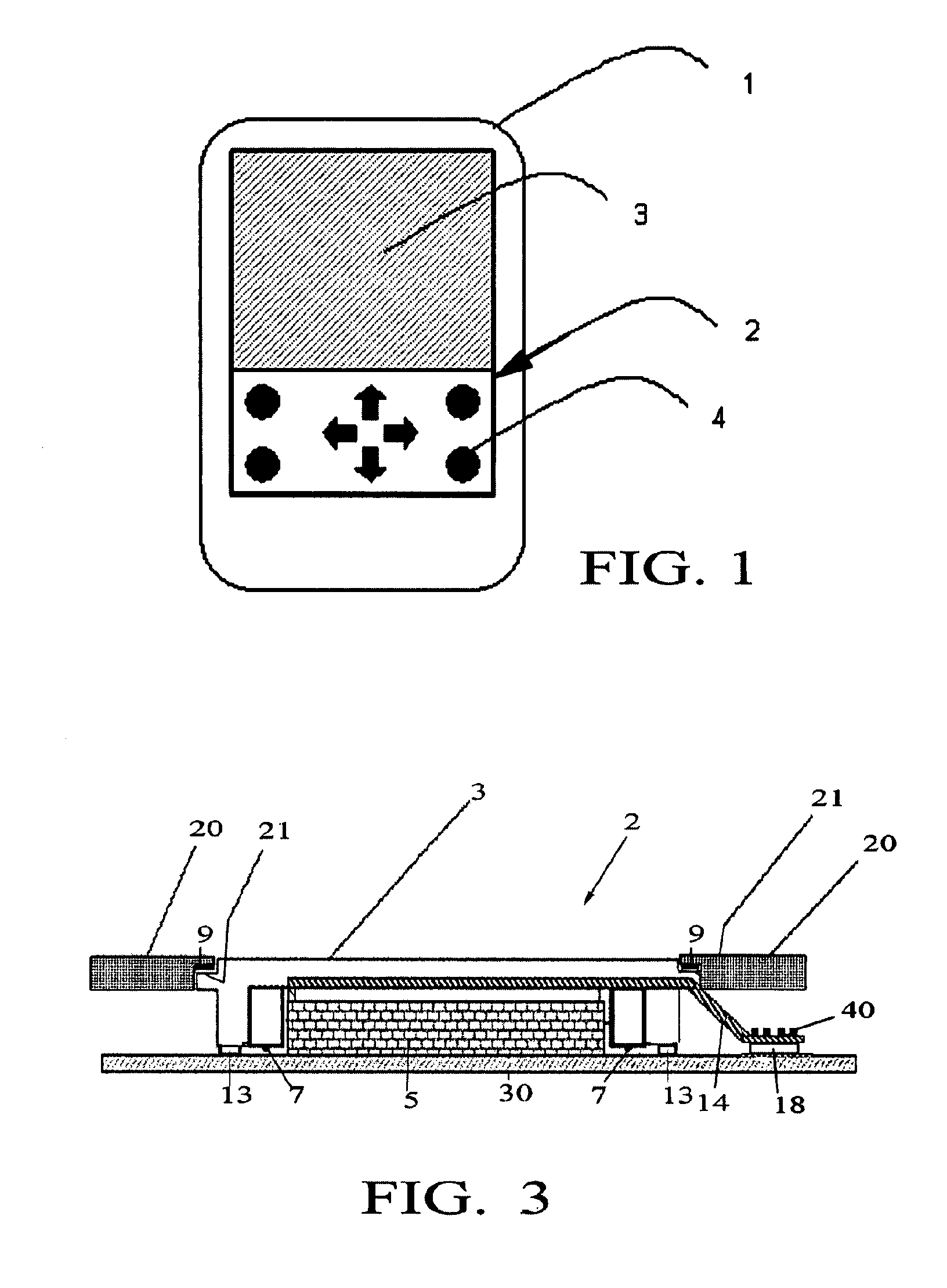 Integrated pressure sensitive lens assembly