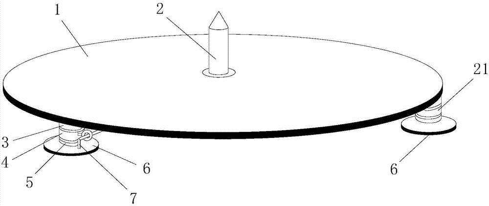 Hydraulic placing bracket for horizontal cable