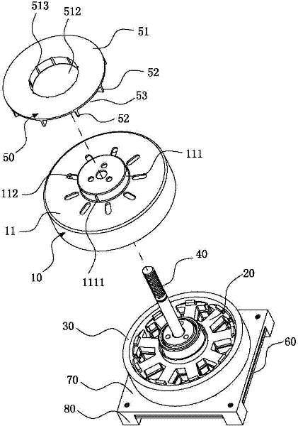 Self-radiating motor