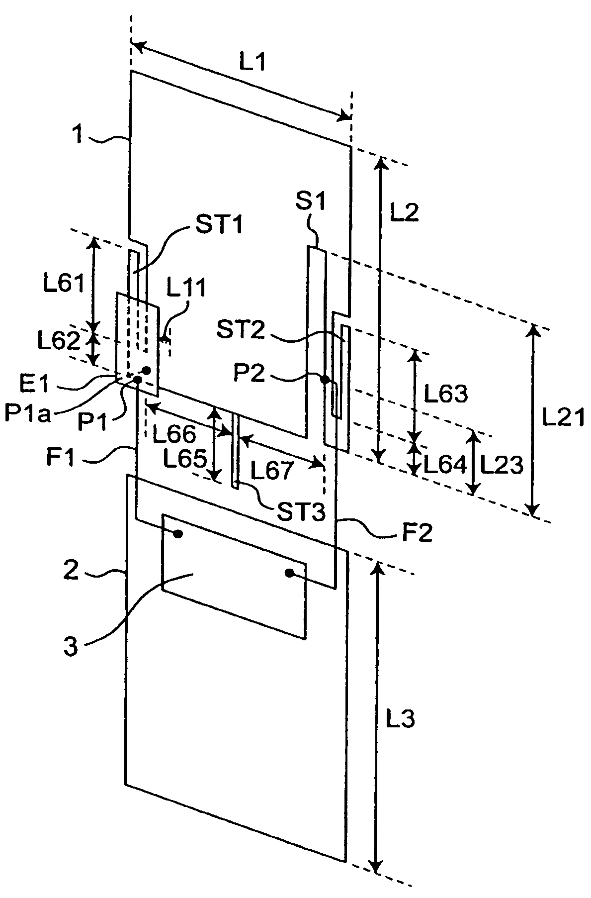 Antenna apparatus provided with antenna element excited through multiple feeding points