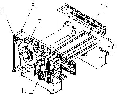 Conveyor drive mechanism provided with hexagonal through shaft and motor adapter sleeve shaft