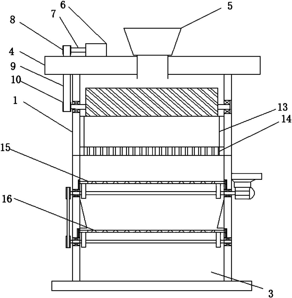 Rice bran separation equipment for rice polishing