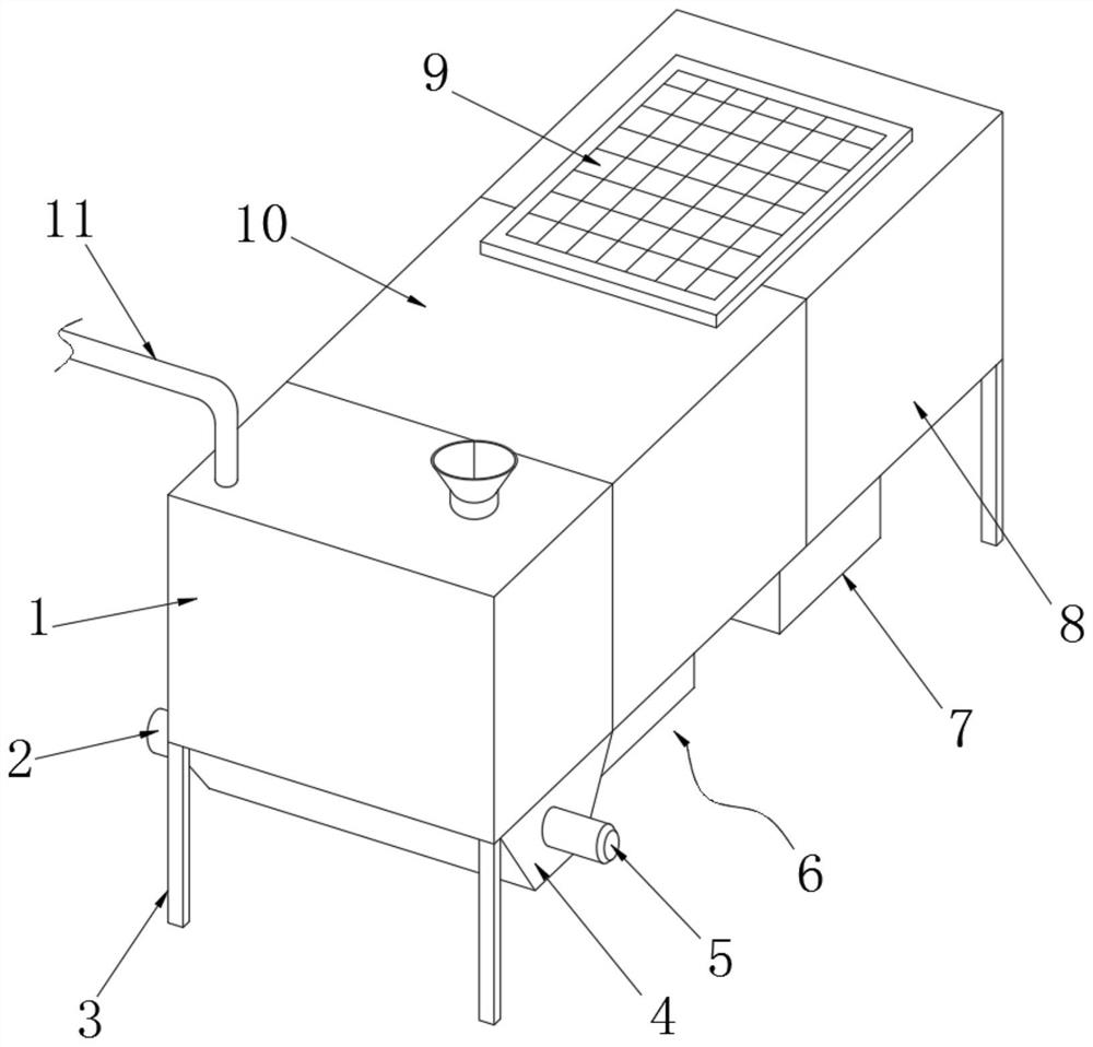 Breeding wastewater treatment device